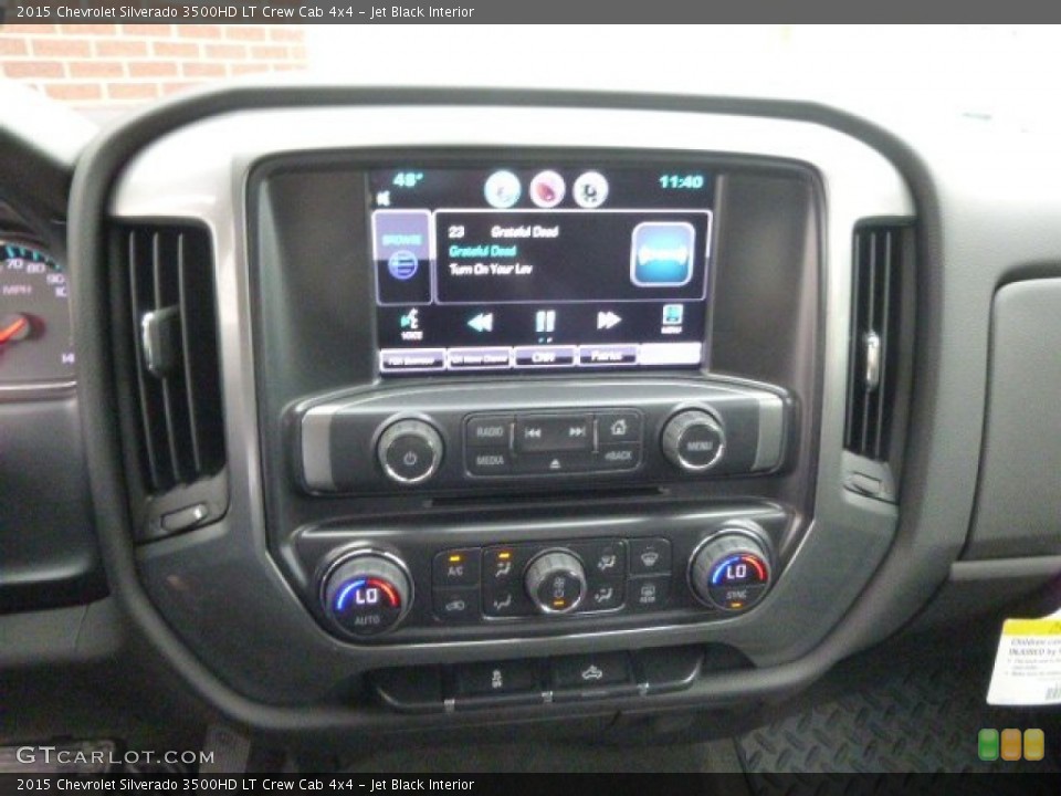 Jet Black Interior Controls for the 2015 Chevrolet Silverado 3500HD LT Crew Cab 4x4 #98907460
