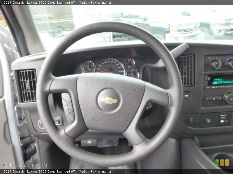 Medium Pewter Interior Steering Wheel for the 2015 Chevrolet Express 2500 Cargo Extended WT #98909251