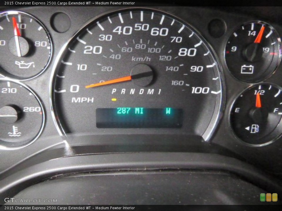 Medium Pewter Interior Gauges for the 2015 Chevrolet Express 2500 Cargo Extended WT #98909269