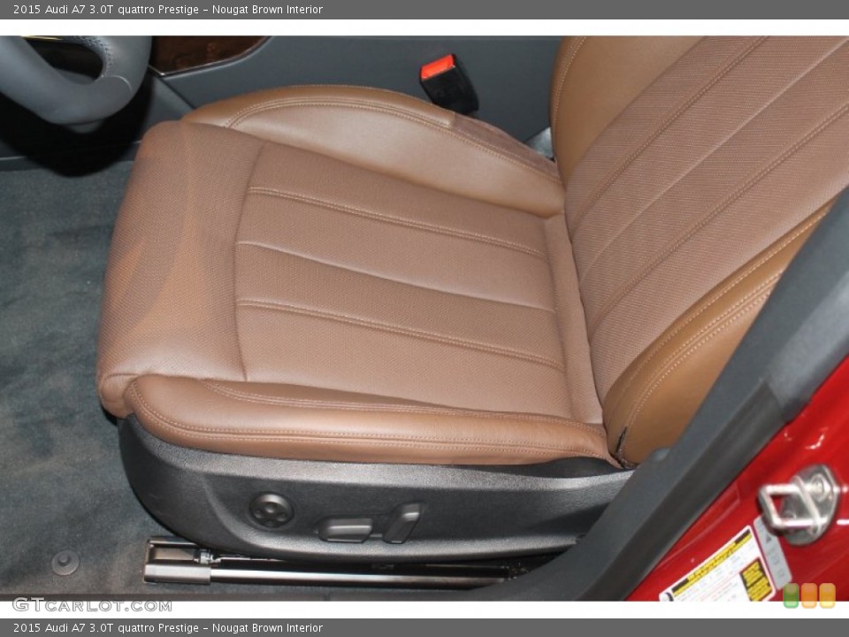 Nougat Brown Interior Front Seat for the 2015 Audi A7 3.0T quattro Prestige #98910262