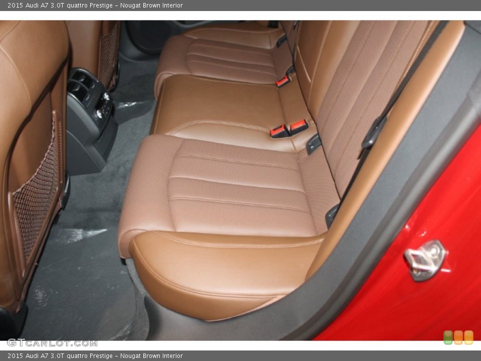 Nougat Brown Interior Rear Seat for the 2015 Audi A7 3.0T quattro Prestige #98910355