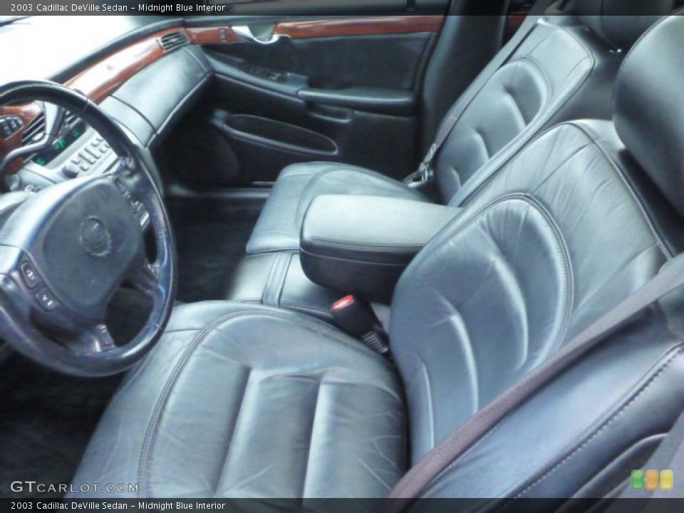 Midnight Blue Interior Photo for the 2003 Cadillac DeVille Sedan #98911093