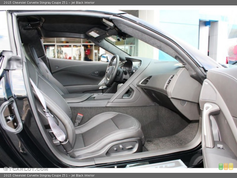 Jet Black Interior Front Seat for the 2015 Chevrolet Corvette Stingray Coupe Z51 #98911522