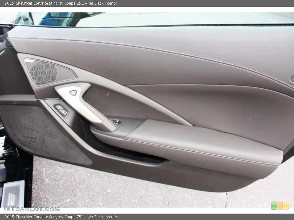 Jet Black Interior Door Panel for the 2015 Chevrolet Corvette Stingray Coupe Z51 #98911546