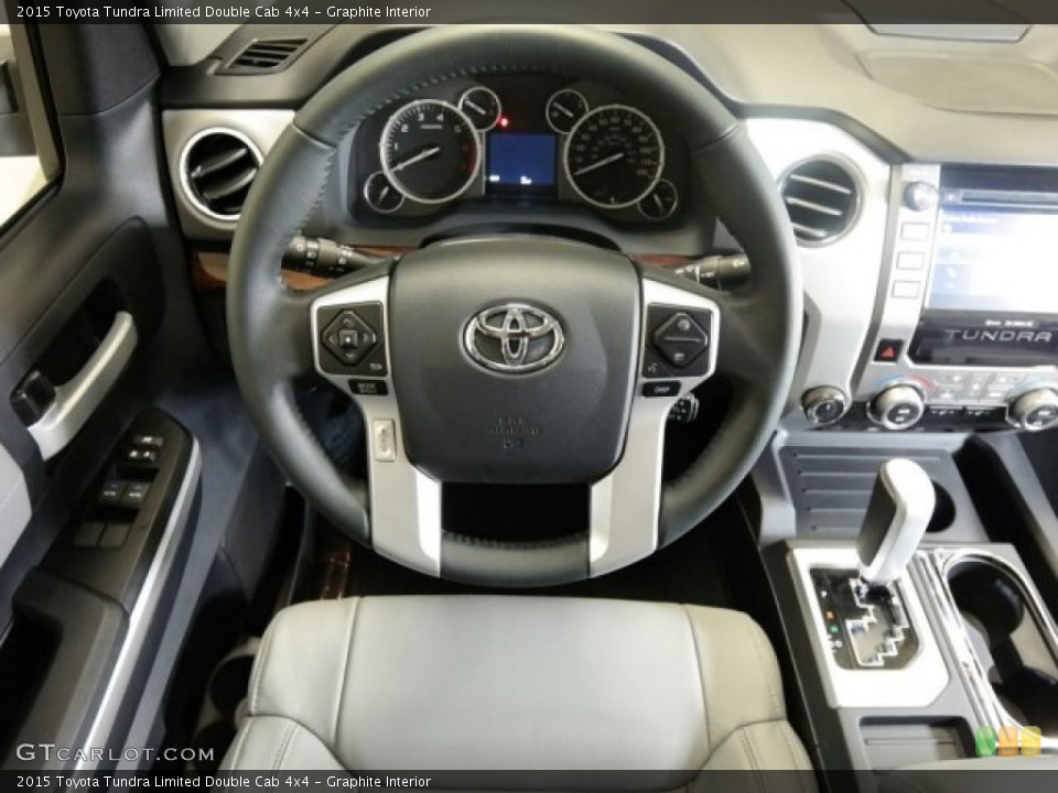 Graphite Interior Steering Wheel for the 2015 Toyota Tundra Limited Double Cab 4x4 #98911755