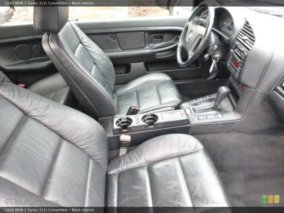 Black Interior Photo for the 1998 BMW 3 Series 323i Convertible #98913169