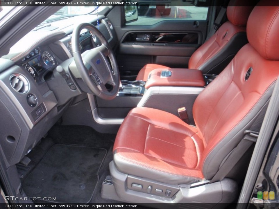 Limited Unique Red Leather Interior Photo for the 2013 Ford F150 Limited SuperCrew 4x4 #98914372