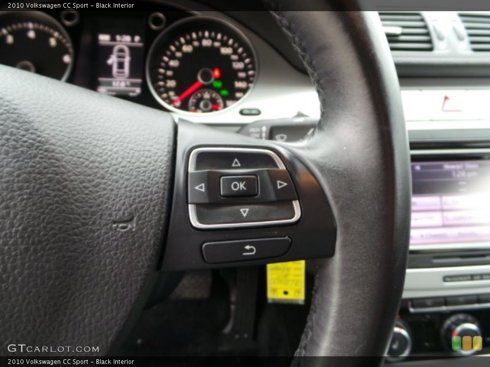 Black Interior Controls for the 2010 Volkswagen CC Sport #98920816