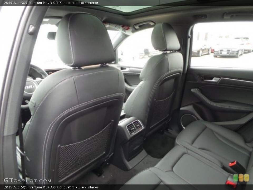 Black Interior Rear Seat for the 2015 Audi SQ5 Premium Plus 3.0 TFSI quattro #98924584
