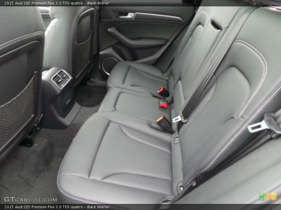 Black Interior Rear Seat for the 2015 Audi SQ5 Premium Plus 3.0 TFSI quattro #98924593