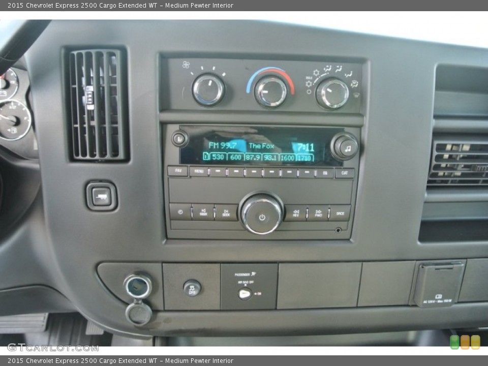 Medium Pewter Interior Controls for the 2015 Chevrolet Express 2500 Cargo Extended WT #98927593