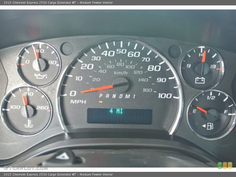 Medium Pewter Interior Gauges for the 2015 Chevrolet Express 2500 Cargo Extended WT #98927608