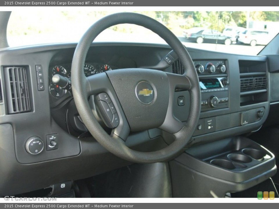Medium Pewter Interior Steering Wheel for the 2015 Chevrolet Express 2500 Cargo Extended WT #98927677