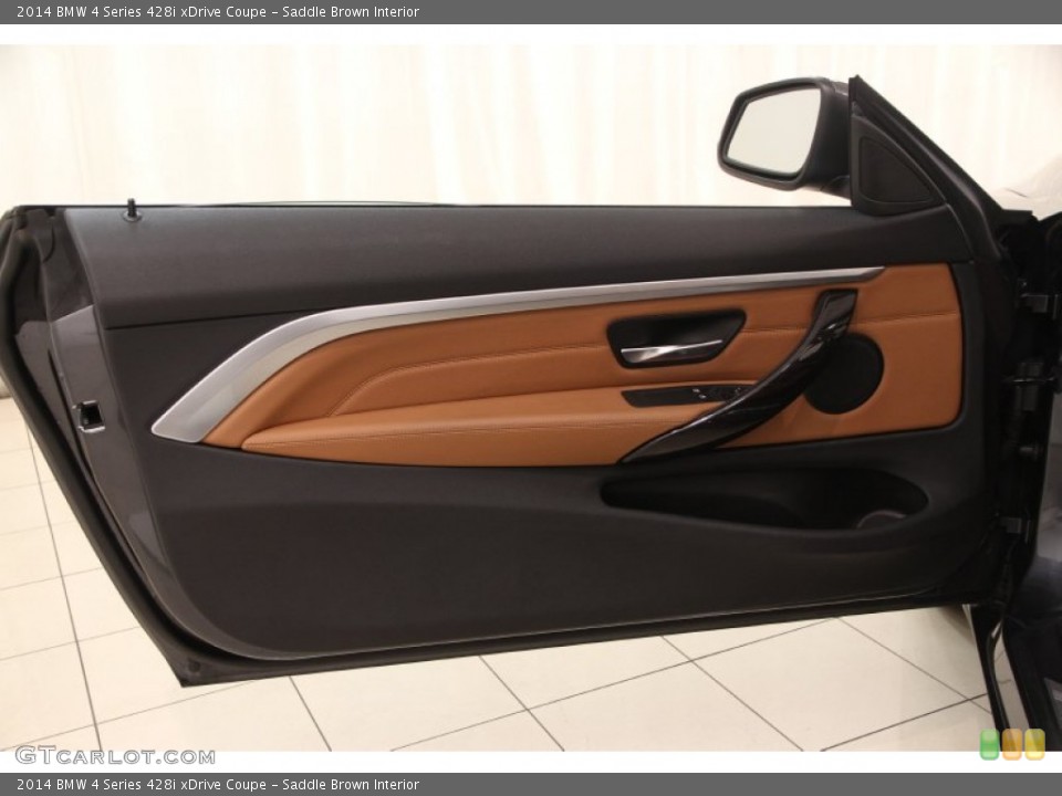 Saddle Brown Interior Door Panel for the 2014 BMW 4 Series 428i xDrive Coupe #98929720