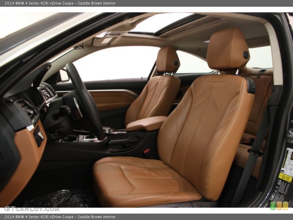 Saddle Brown Interior Front Seat for the 2014 BMW 4 Series 428i xDrive Coupe #98929726
