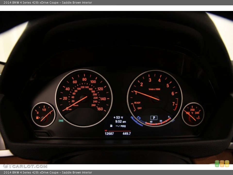 Saddle Brown Interior Gauges for the 2014 BMW 4 Series 428i xDrive Coupe #98929732