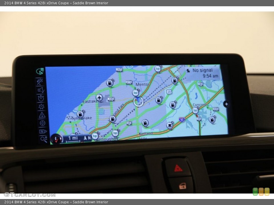 Saddle Brown Interior Navigation for the 2014 BMW 4 Series 428i xDrive Coupe #98929750