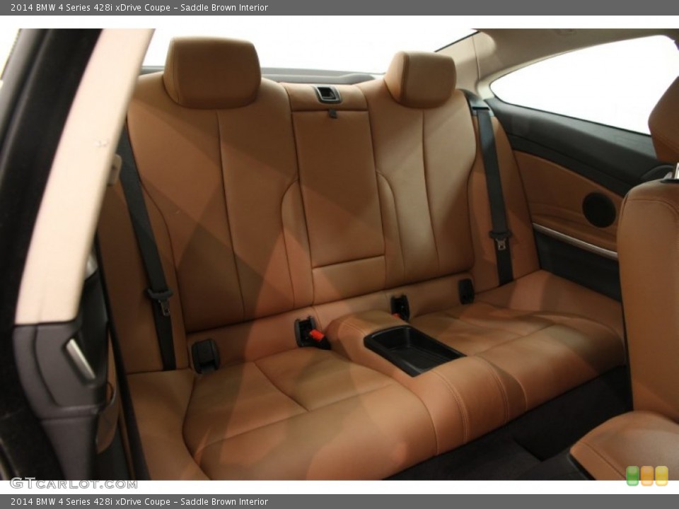 Saddle Brown Interior Rear Seat for the 2014 BMW 4 Series 428i xDrive Coupe #98929762