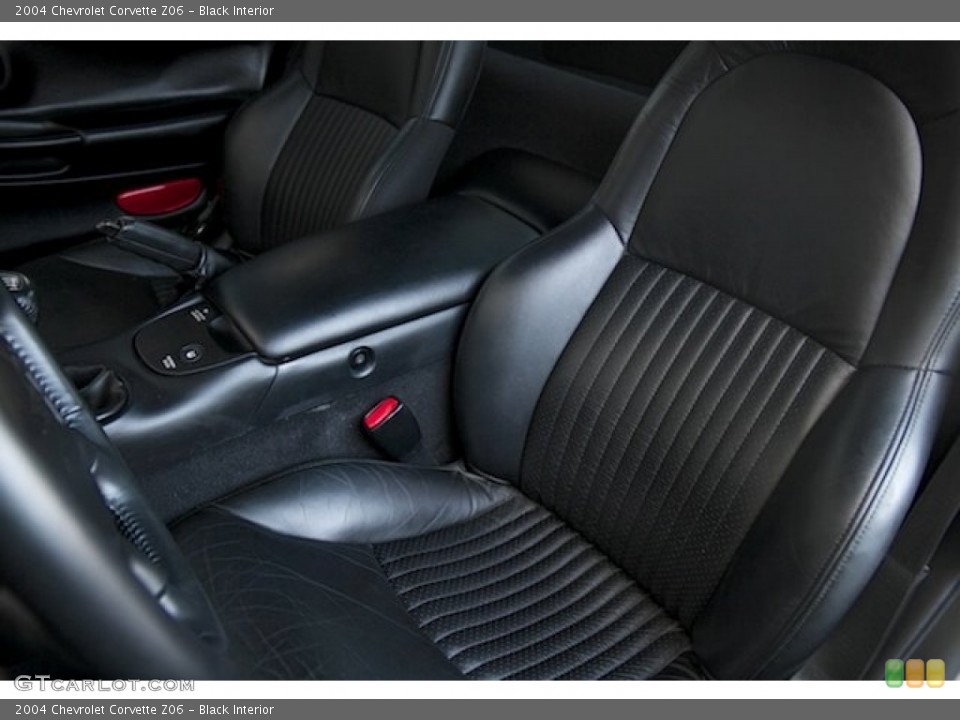 Black Interior Front Seat for the 2004 Chevrolet Corvette Z06 #98933842