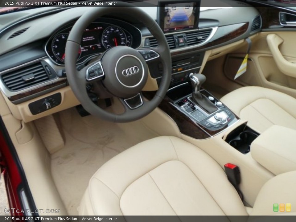 Velvet Beige Interior Prime Interior for the 2015 Audi A6 2.0T Premium Plus Sedan #98934205