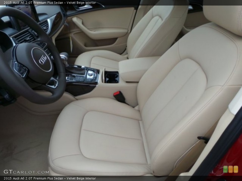 Velvet Beige Interior Front Seat for the 2015 Audi A6 2.0T Premium Plus Sedan #98934226