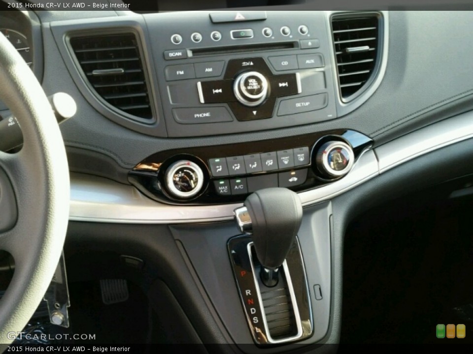 Beige Interior Controls for the 2015 Honda CR-V LX AWD #98935765