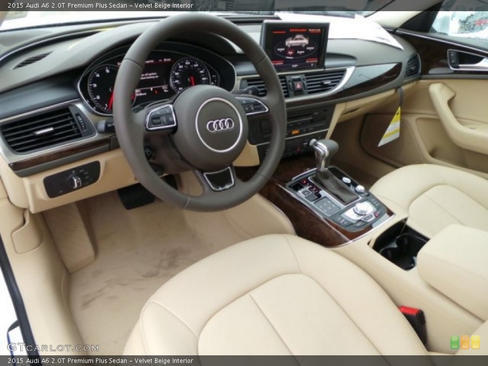 Velvet Beige Interior Prime Interior for the 2015 Audi A6 2.0T Premium Plus Sedan #98935909