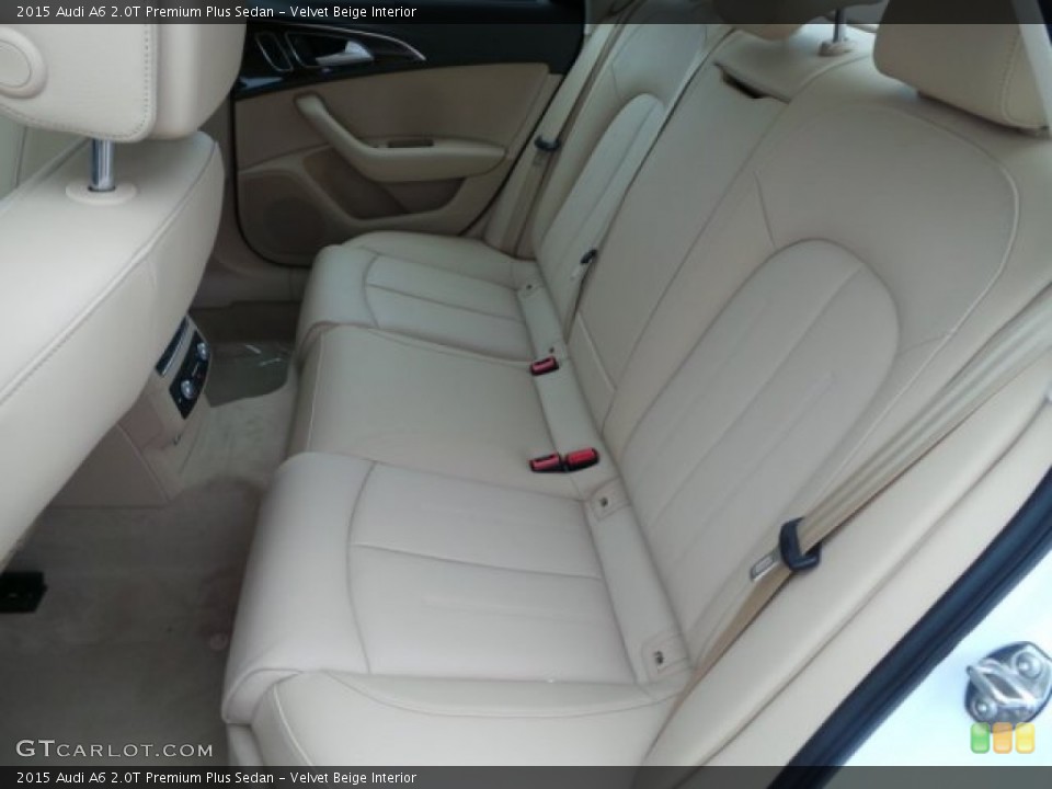 Velvet Beige Interior Rear Seat for the 2015 Audi A6 2.0T Premium Plus Sedan #98936221