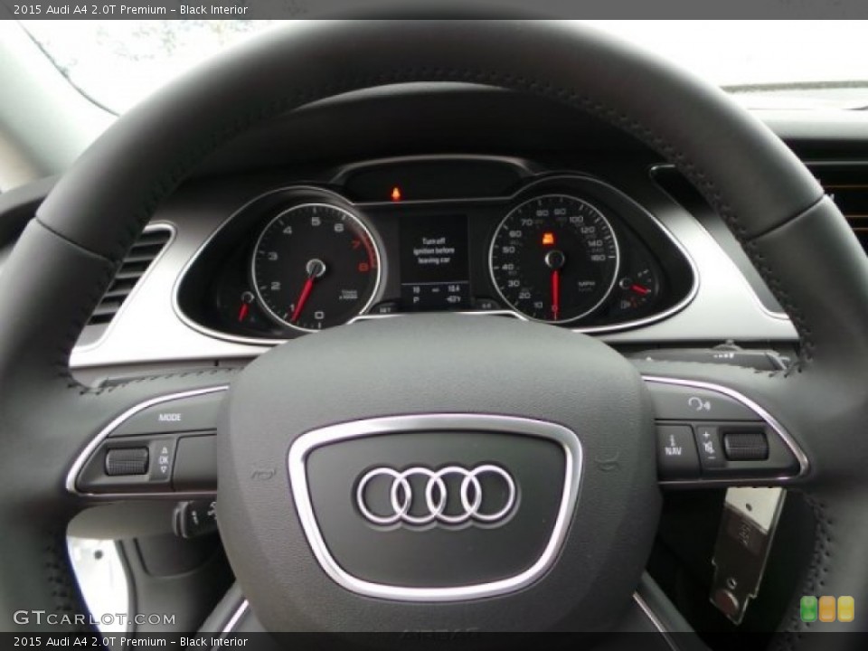 Black Interior Steering Wheel for the 2015 Audi A4 2.0T Premium #98937730