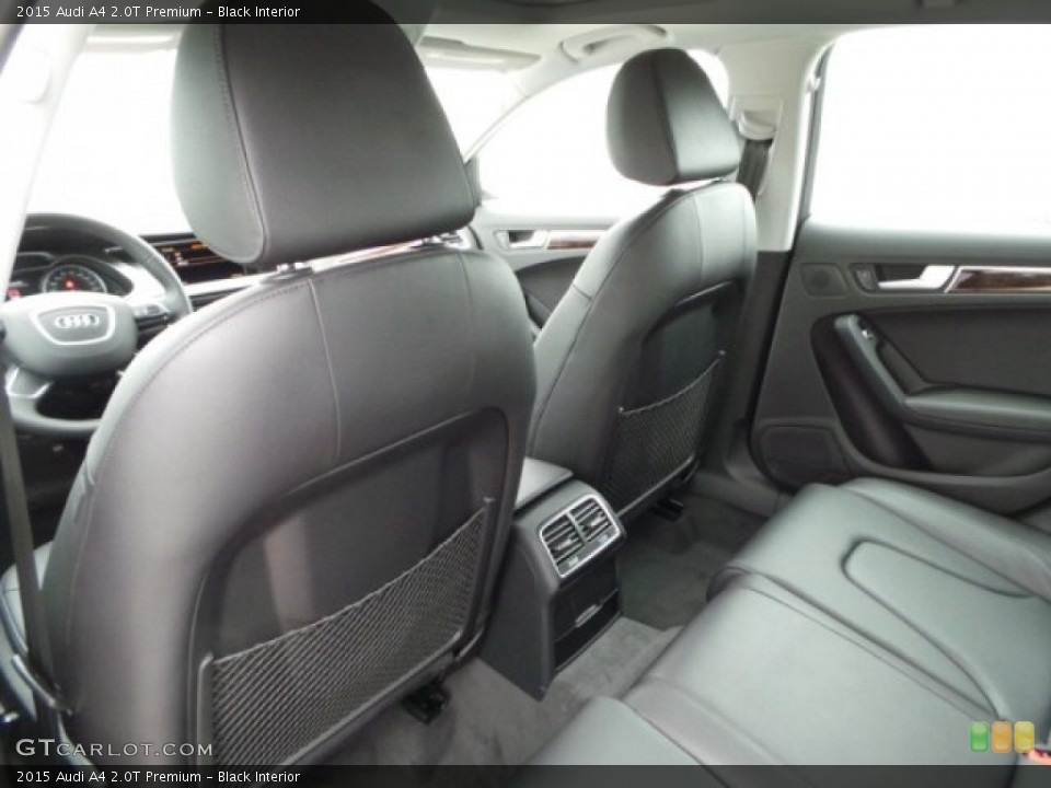 Black Interior Rear Seat for the 2015 Audi A4 2.0T Premium #98937781