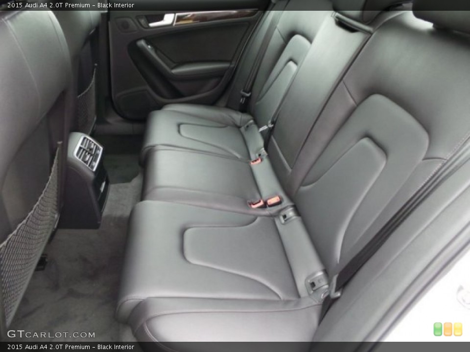 Black Interior Rear Seat for the 2015 Audi A4 2.0T Premium #98937796