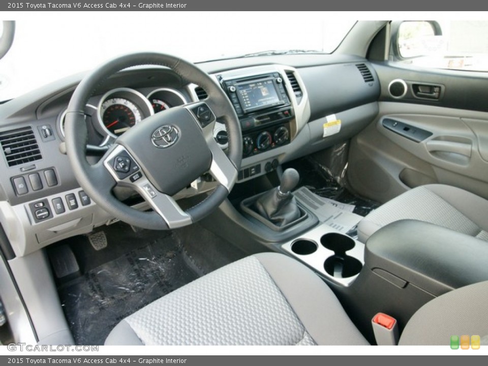 Graphite Interior Prime Interior for the 2015 Toyota Tacoma V6 Access Cab 4x4 #98937935