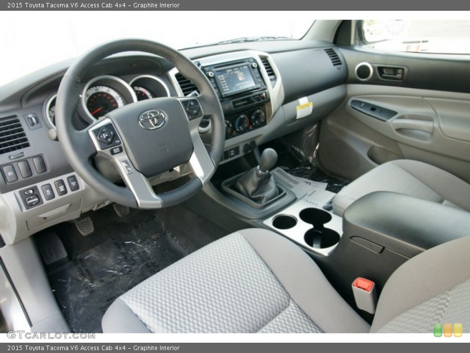 Graphite Interior Photo for the 2015 Toyota Tacoma V6 Access Cab 4x4 #98937961