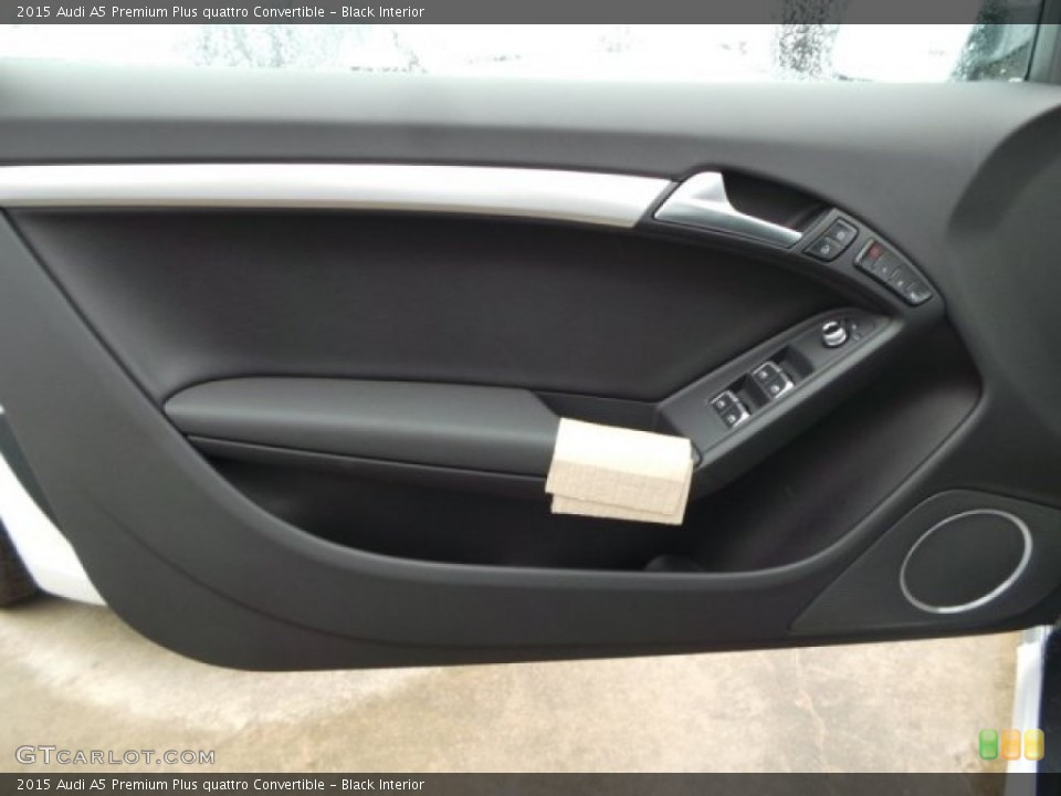 Black Interior Door Panel for the 2015 Audi A5 Premium Plus quattro Convertible #98938972