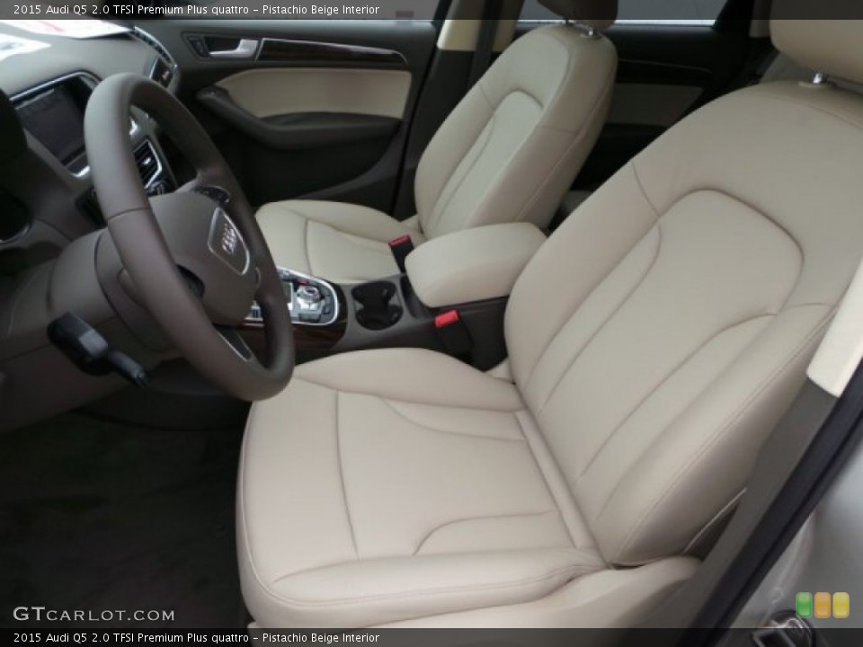 Pistachio Beige Interior Front Seat for the 2015 Audi Q5 2.0 TFSI Premium Plus quattro #98939770