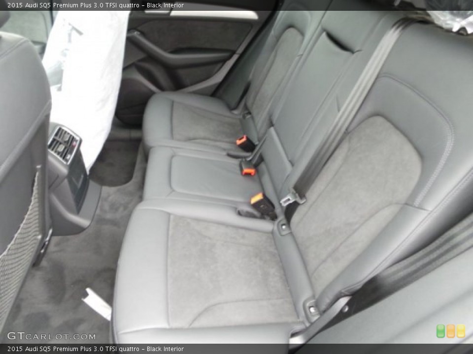Black Interior Rear Seat for the 2015 Audi SQ5 Premium Plus 3.0 TFSI quattro #98941831