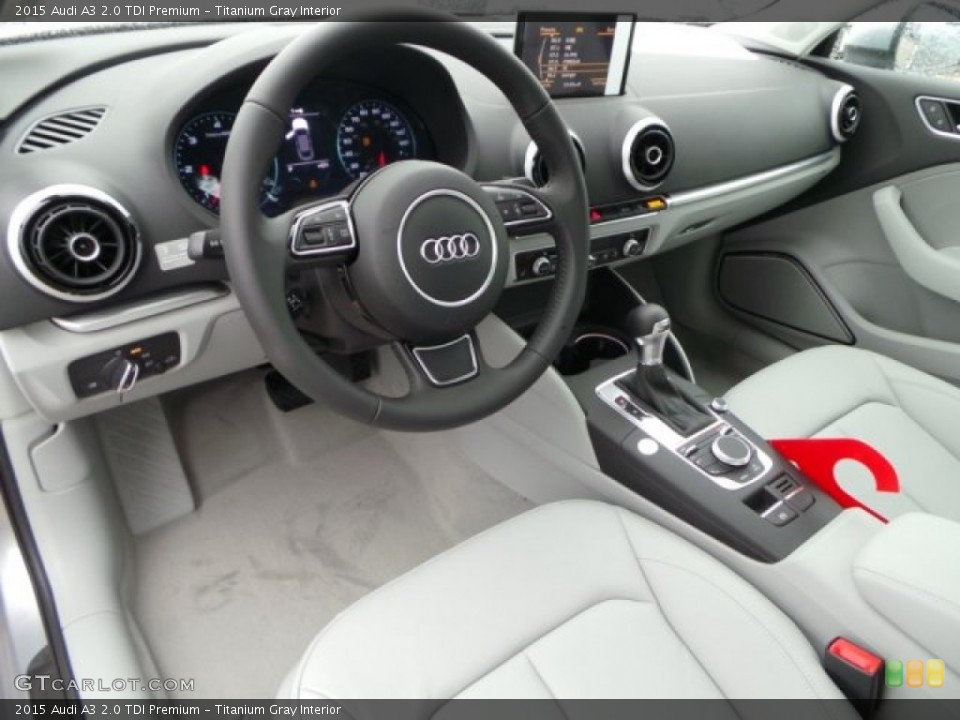 Titanium Gray Interior Prime Interior for the 2015 Audi A3 2.0 TDI Premium #98943139