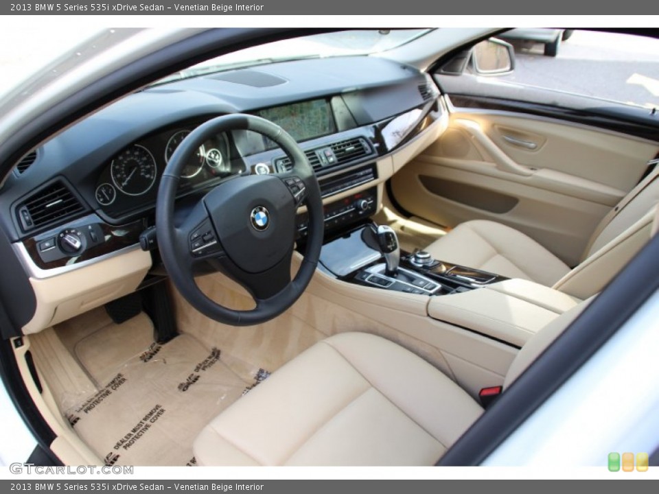Venetian Beige Interior Photo for the 2013 BMW 5 Series 535i xDrive Sedan #98949907