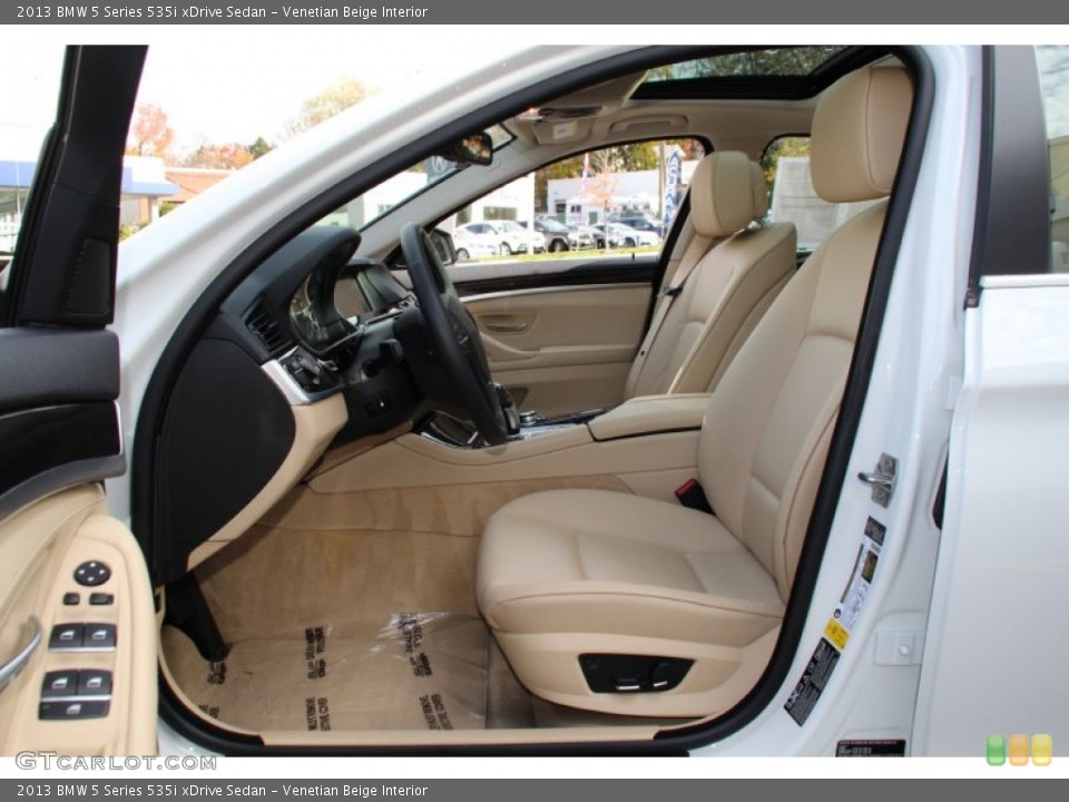 Venetian Beige Interior Front Seat for the 2013 BMW 5 Series 535i xDrive Sedan #98949934