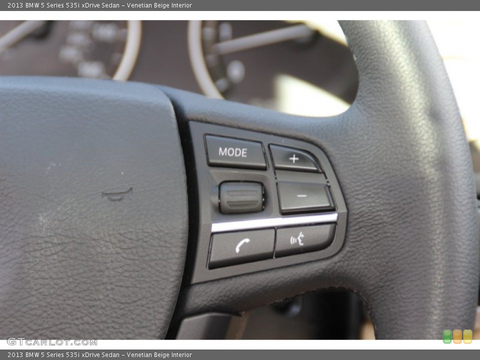 Venetian Beige Interior Controls for the 2013 BMW 5 Series 535i xDrive Sedan #98950129