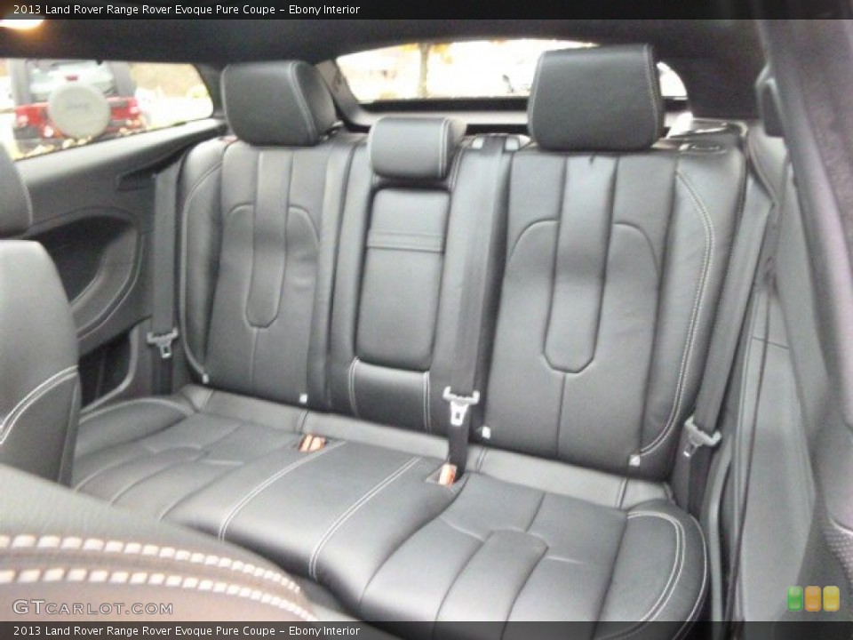 Ebony Interior Rear Seat for the 2013 Land Rover Range Rover Evoque Pure Coupe #98954728