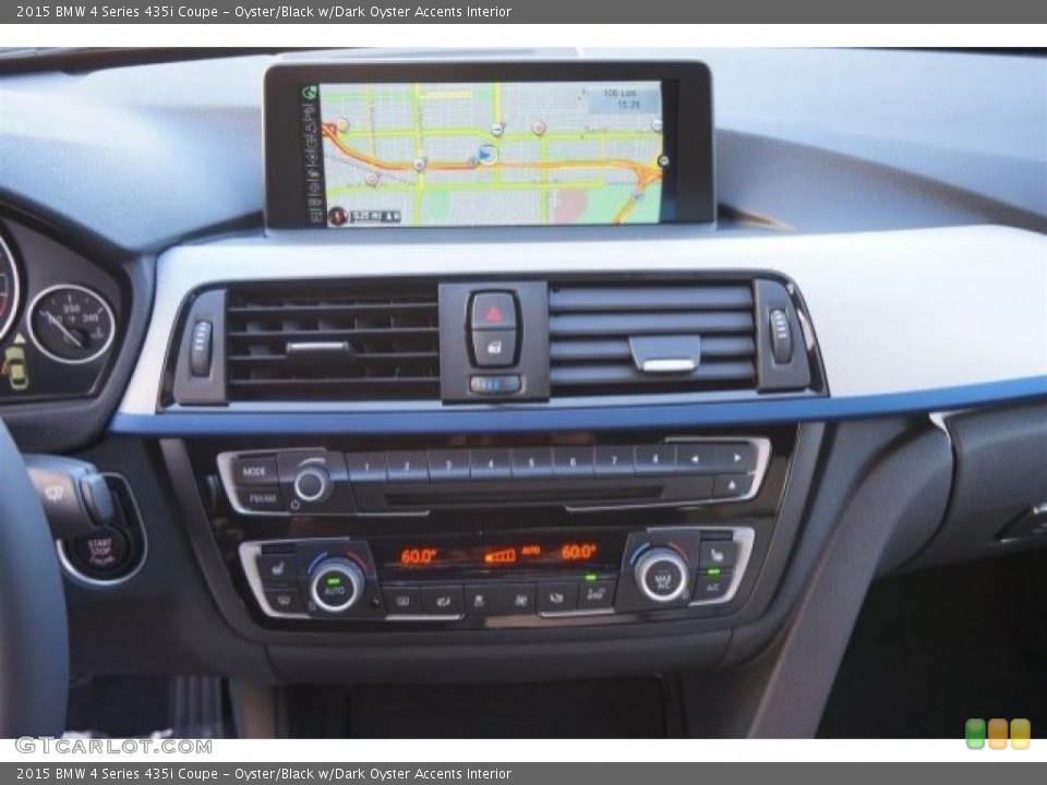 Oyster/Black w/Dark Oyster Accents Interior Navigation for the 2015 BMW 4 Series 435i Coupe #98955244
