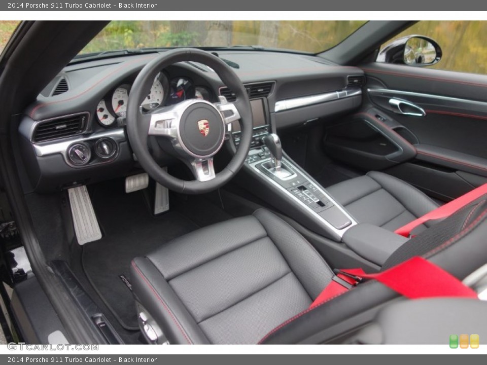 Black Interior Photo for the 2014 Porsche 911 Turbo Cabriolet #98955790