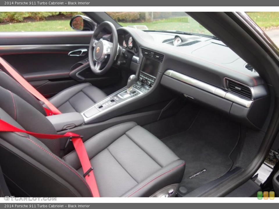 Black Interior Dashboard for the 2014 Porsche 911 Turbo Cabriolet #98955835