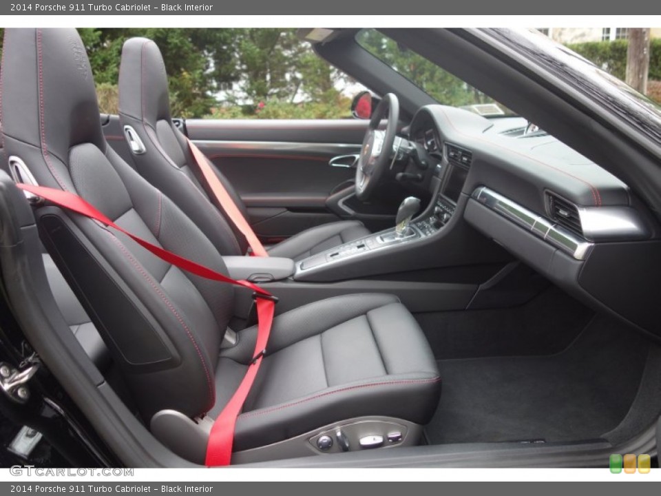 Black Interior Front Seat for the 2014 Porsche 911 Turbo Cabriolet #98955862