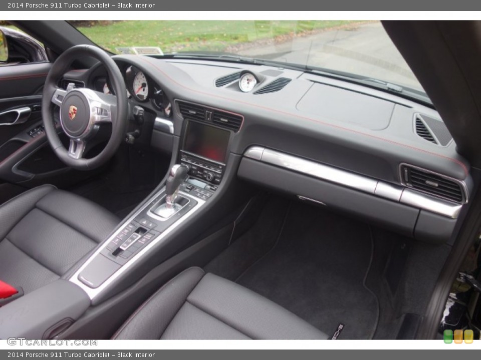 Black Interior Dashboard for the 2014 Porsche 911 Turbo Cabriolet #98955913