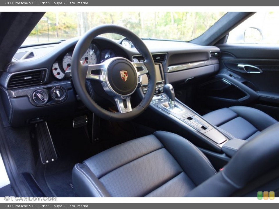 Black Interior Photo for the 2014 Porsche 911 Turbo S Coupe #98956369