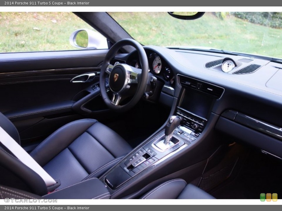 Black Interior Dashboard for the 2014 Porsche 911 Turbo S Coupe #98956423