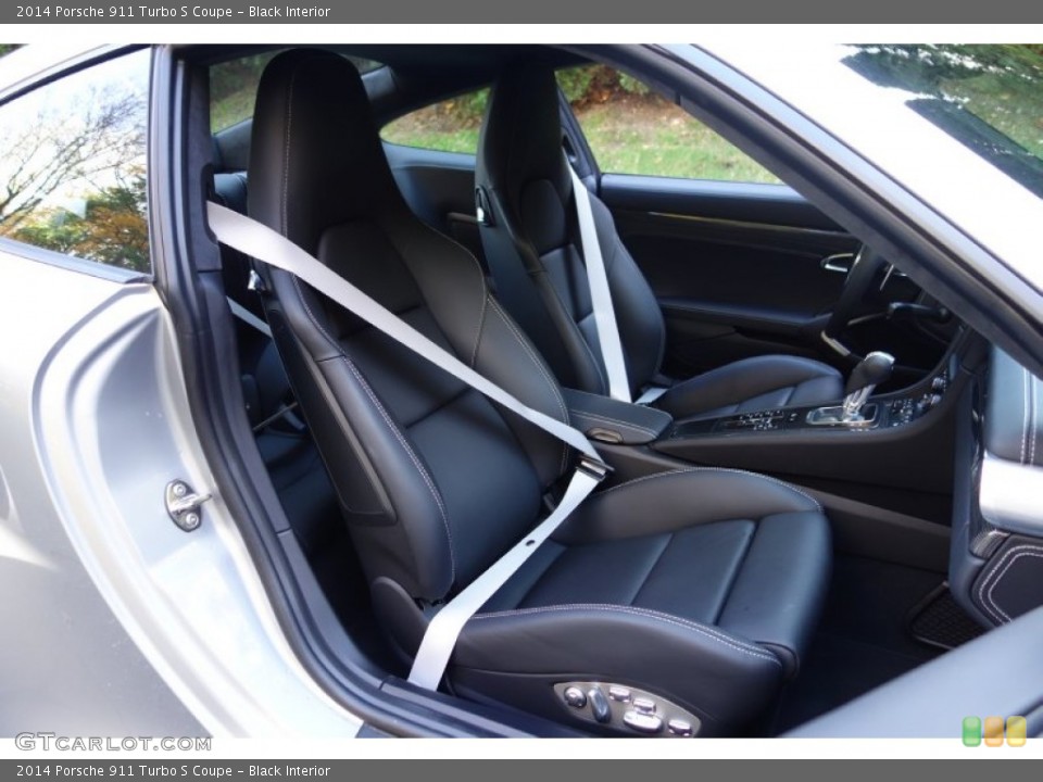 Black Interior Front Seat for the 2014 Porsche 911 Turbo S Coupe #98956501