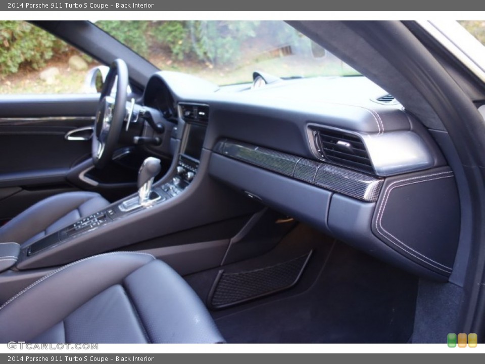 Black Interior Dashboard for the 2014 Porsche 911 Turbo S Coupe #98956525